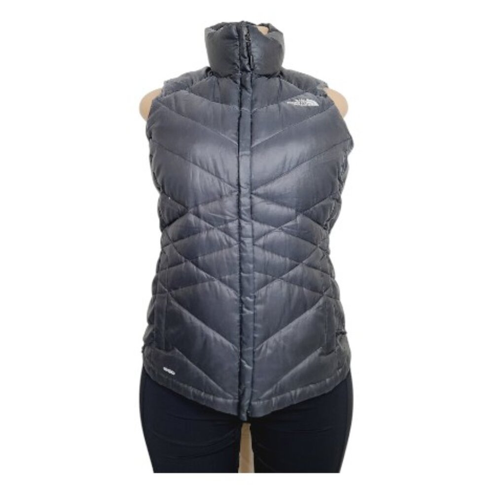 The North Face Women's Black 550 Sleeveless Quilted Padded Puffer Vest Size M